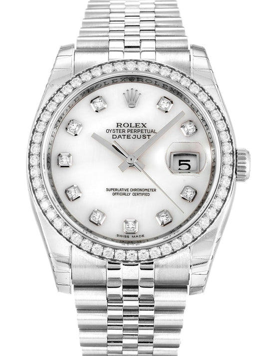 Rolex Datejust 36mm Mother of Pearl - White Dial 116244