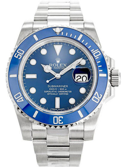 Rolex Submariner 40mm Blue Dial 116619LB "Smurf"